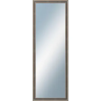 Zrcadlo DANTIK - Zarámované zrcadlo - rozměr s rámem cca 50x140 cm z lišty TOOTH malá stříbrno černá (3164)
