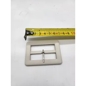 Přezka plastová- 7cm - béžová