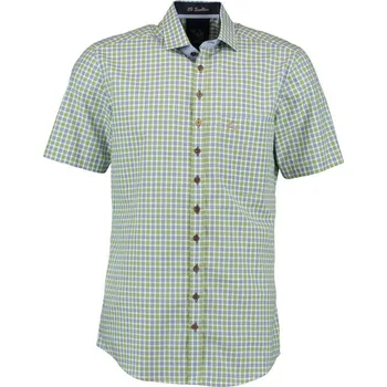 Pánská košile Orbis - Košile zelená pánská s kr. rukávem Slim Fit (3884) 41/42