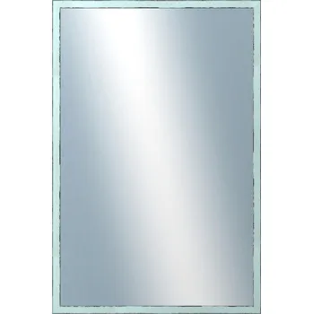 Zrcadlo DANTIK - Zarámované zrcadlo - rozměr s rámem cca 40x60 cm z lišty AKVAREL modrá vysoká (2653)