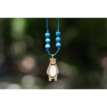 Přívěsek Provázkový náhrdelník s přívěskem Méďa Péťa s možností výměny či vrácení do 30 dnů zdarma - NWP05