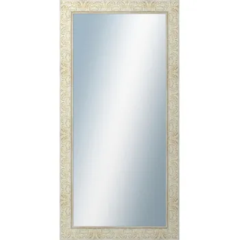 Zrcadlo DANTIK - Zarámované zrcadlo - rozměr s rámem cca 60x120 cm z lišty PRAHA bílá (2930)