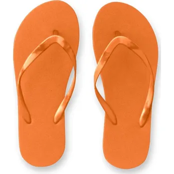 Pánské pantofle STRICKER Pohodlné pantofle s podrážkou z PE a páskem z PVC MAUPITI Velikost: 43, Barva: oranžová