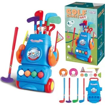 Dětské zboží Woopie Golfová sada WOOPIE + stojan na příslušenství na kolečkách