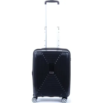 Malý palubní kufr na kolečkách s expandérem polypropylen TSA AIRTEX 241 černá