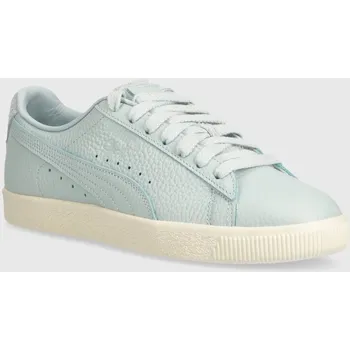 Pánské tenisky Kožené tenisky Puma Clyde Premium zelená barva, 394834, 44.5, 55X