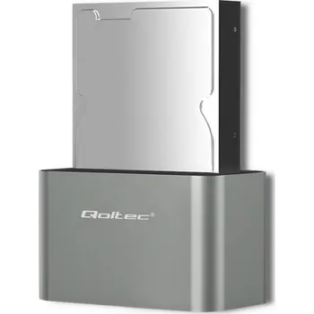 Příslušenství pro notebook QOLTEC Dokovací stanice USB 3.0 Barva: stříbrná
