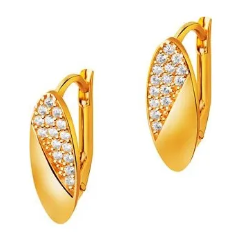 Náušnice Zlaté náušnice se zirkony - AP532-7495