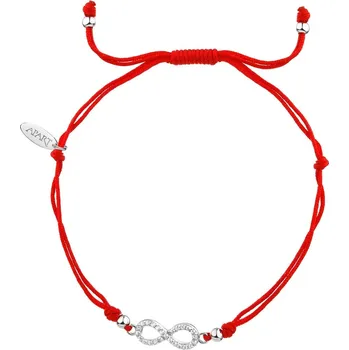 Náramek Náramek s prvky ze stříbra a zirkony - nekonečno - AP537-0144