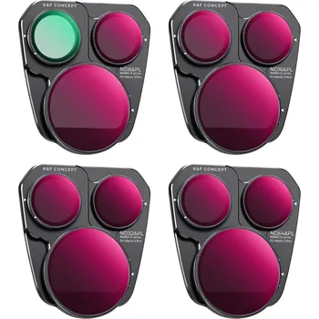 K&F DJI Mavic 3 Pro ND & PL Filter 2 in 1 Kit 4pcs ND8 & PL+ND16 & PL+ND32 & PL+ND64 & PL