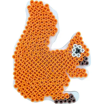 Dětské navlékací korálky Nabbi BIO šablona na zažehlovací korálky - VEVERKA