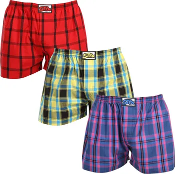 Trenýrky 3PACK pánské trenky Styx klasická guma vícebarevné (3A103123) S Možnost vrácení zboží ZDARMA do 120 dnů!