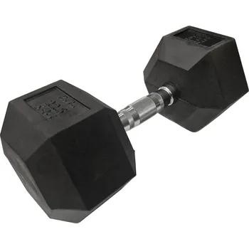 Hexa činka ARSENAL, pogumovaná s chromovaným madlem 17,5 kg