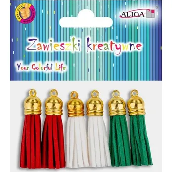 Dětské navlékací korálky Přívěsek Střapec 6ks mix 3 barev