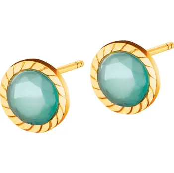 Náušnice Zlaté náušnice se sklem - AP536-9971