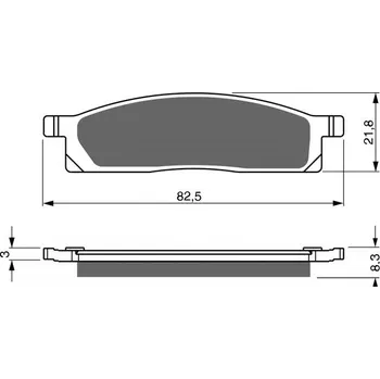 Brzda pro motocykl GOLDFREN Brzdové destičky GOLDFREN 034 K1
