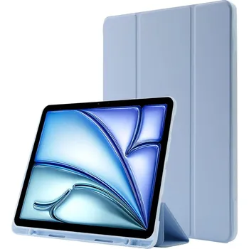 Pouzdro na tablet VSECHNONAMOBIL 76489 LEATHER Zaklápěcí kryt pro Apple iPad Air 11 2025 / Air 11 2024 světle modrý