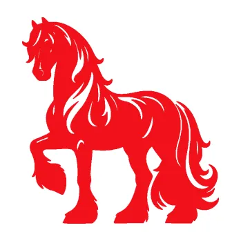 Samolepící dekorace SAMOLEPKA Kůň 108 levá (10 - červená) NA AUTO, NÁLEPKA, FÓLIE, POLEP, TUNING, VLASTNÍ TEXT, TISK, AUTOSAMOLEPKY.cz, POLEPY, OBRÁZEK, LOGO, SAMOLEPKY