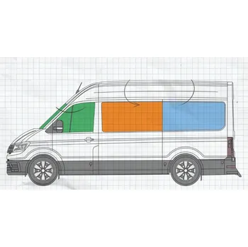 Autodoplněk Konig Sluneční clony Mercedes-Benz Sprinter 2006-2017 Varianta: 3. řada levá (112x69,5cm)