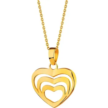 Přívěsek Zlatý přívěsek - srdce - AP536-1372