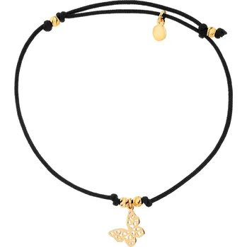 Náramek Pozlacený stříbrný náramek - motýl - AP530-2130