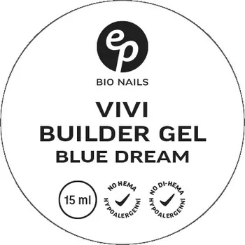 BIO NAILS VIVI BLUE DREAM modelovací hypoalergenní gel Objemy: 15 ml