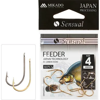 Rybářský háček Mikado HÁČEK - SENSUAL - FEEDER 9109 VEL. 12 G - 10 ks