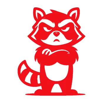 Samolepící dekorace SAMOLEPKA Mýval 004 pravá zamračený (10 - červená) NA AUTO, NÁLEPKA, FÓLIE, POLEP, TUNING, VLASTNÍ TEXT, TISK, AUTOSAMOLEPKY.cz, POLEPY, OBRÁZEK, LOGO, SAMOLEPKY