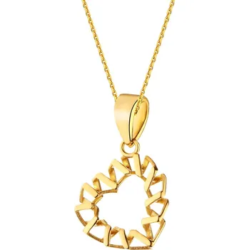 Přívěsek Zlatý přívěsek - srdce - AP531-3680