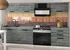 Kuchyňská linka Laurentino2 kuchyňská linka s pracovní deskou 180/180 cm šedá/antracit Glamour Wood