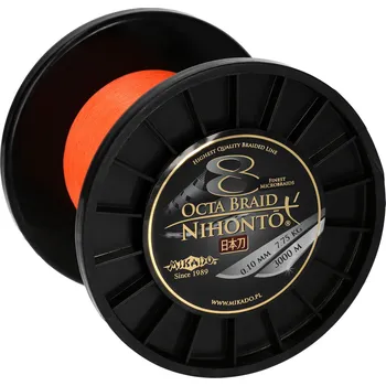 Mikado PLETENÁ ŠŇŮRA - NIHONTO OCTA BRAID - 0.45mm/44.5kg/3000m - FLUO/ORANŽOVÁ - 1 cívka