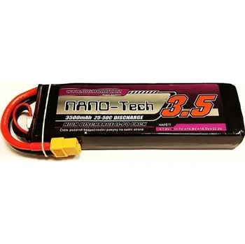 Li-pol baterie 3500mAh 2S 25C (50C) Bighobby-NANO Tech