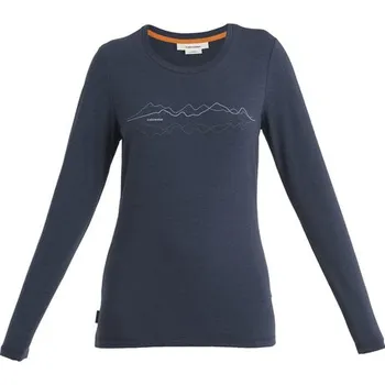 Icebreaker Women's Merino Central Classic LS T-Shirt Icebreaker, Midnight Navy 0A56QT401 - dámské triko dlouhý rukáv S + Doprava zdarma
