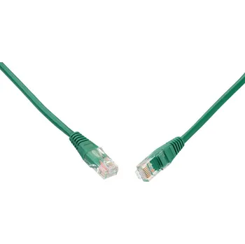 Síťový kabel Solarix Solarix Patch kabel CAT5E UTP PVC 2m zelený non-snag-proof C5E-155GR-2MB