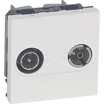 Elektrická zásuvka LEGRAND Zásuvka MOSAIC 78788 TV-R koncová bílá 078788