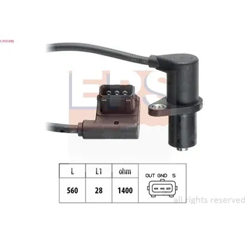 Autoelektrika Snímač, poloha vačkového hřídele EPS 1.953.085