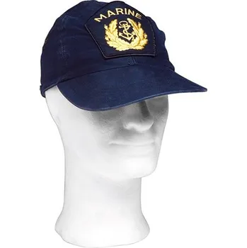 Čepice Bundeswehr Čepice BW MARINE s žlut.emblemem MODRÁ použitá Modrá 51-55