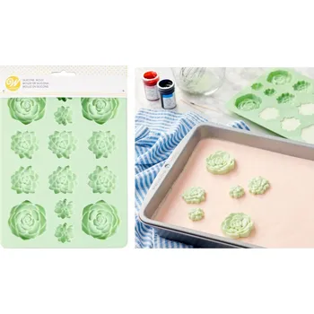 Forma na pečení Silikonová formička sukulenty