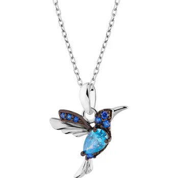 Šperk Stříbrný přívěsek se zirkony - kolibřík - AP532-2129