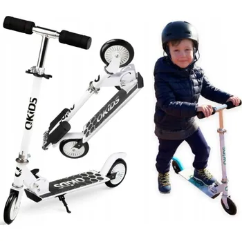 Koloběžka Dvoukolová koloběžka QKids Flo KIDS00036 bílá