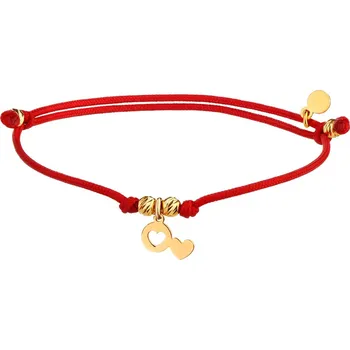 Náramek Náramek s prvky z pozlaceného stříbra pro dítě - srdce - AP532-2274
