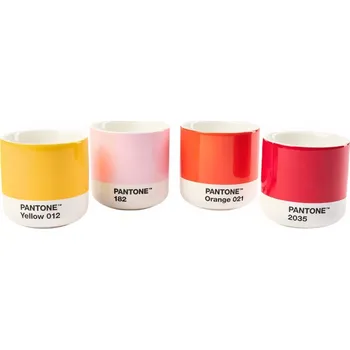 Costa Nova Sada čtyř barevných porcelánových hrnků Pantone II. 100 ml 4 ks