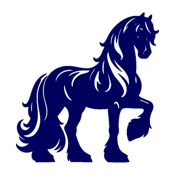 Samolepící dekorace SAMOLEPKA Kůň 108 pravá (23 - tmavě modrá) NA AUTO, NÁLEPKA, FÓLIE, POLEP, TUNING, VLASTNÍ TEXT, TISK, AUTOSAMOLEPKY.cz, POLEPY, OBRÁZEK, LOGO, SAMOLEPKY