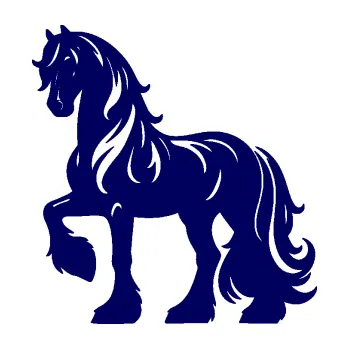 Samolepící dekorace SAMOLEPKA Kůň 108 levá (23 - tmavě modrá) NA AUTO, NÁLEPKA, FÓLIE, POLEP, TUNING, VLASTNÍ TEXT, TISK, AUTOSAMOLEPKY.cz, POLEPY, OBRÁZEK, LOGO, SAMOLEPKY