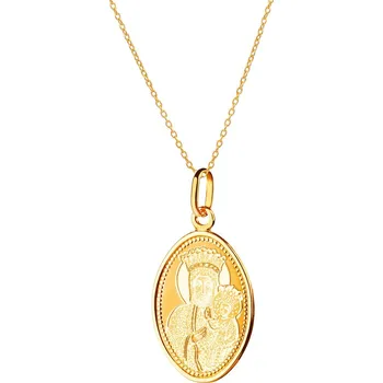 Přívěsek Zlatý přívěsek - medailon - AP15-155 Žluté zlato