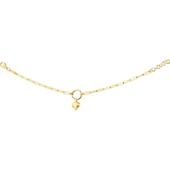 Náramek Zlatý náramek, anker - srdce - AP535-3772