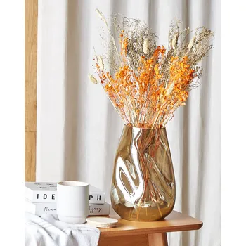 umělá květina Beliani Kytice sušených květin CERCEDILLA 65 cm Oranžová