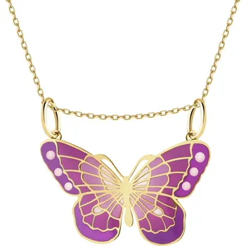 Přívěsek Zlatý přívěsek se smaltem - motýl - AP538-1353