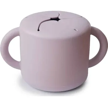 MUSHIE silikonový kelímek na snack Soft Lilac