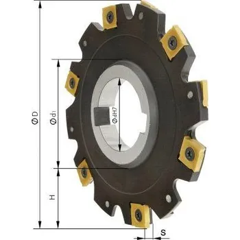 Příslušenství k frézce Kotoučová fréza bez nákružku z16 d 160 x10 mm